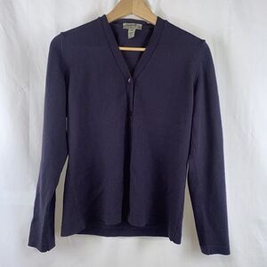 Giorgiolini of Italy 100% Merino Wool Extra Fine Cardigan Purple Size Medium